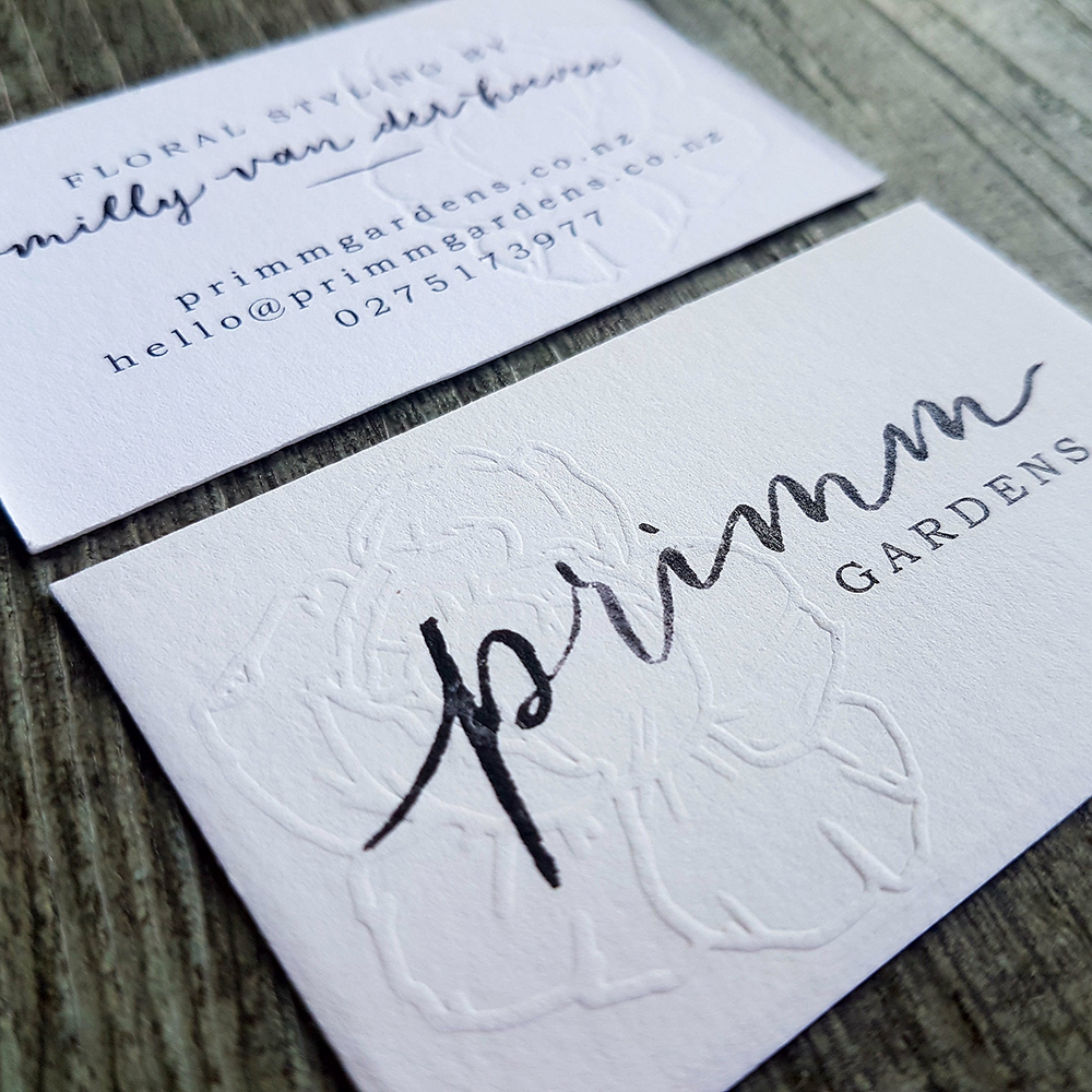 EMBOSSED CARDS