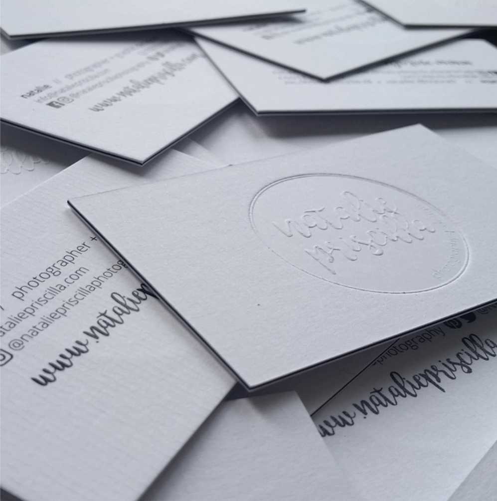 DEBOSSED CARDS