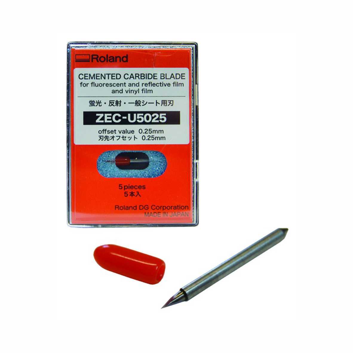 ZEC US025 Cemented Carbide Blade 45 Degree Generic Reflective Fiml Cutter for Roland SC 500 XR 640 FP 740
