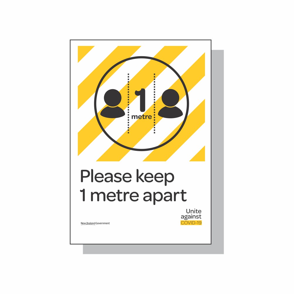KEEP 1 METRE APART
