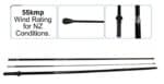 3mtr FEATHER/BANNER FLAG POLE-carbon-fibre composite - Image 3