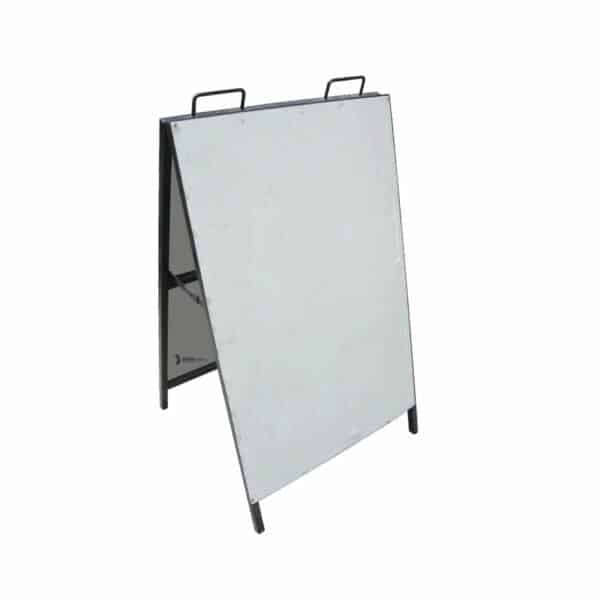 METAL PROMOTIONAL PAVEMENT / SANDWICH BOARD - COMPLETE WITH SIGNAGE - 600x800mm