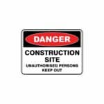 DANGER CONSTRUCTION SITE SAFETY SIGNS - Image 2