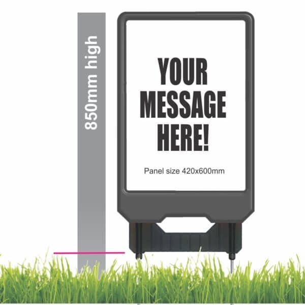 KIWI STAND / BRAND STAND SIGN HOLDER – FRAME ONLY ( BLACK )