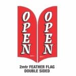 OPEN-2mtr FEATHER FLAG/ BANNER-DOUBLE SIDED-Hardware sold separately