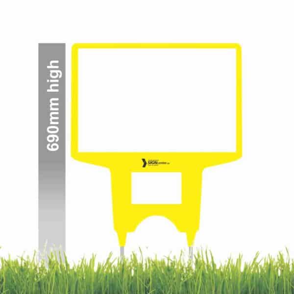 "YELLOW FRAME ONLY" SELMAX / ADMAX REAL ESTATE GRASS ROAD SIGN FRAME