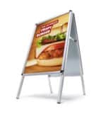 A-BOARD SNAP FRAME PAVEMENT SIGN - DISPLAY AND ADVERTISING A2 POSTER FRAME - Image 2