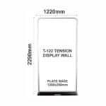 T-120 TENSION FABRIC DISPLAY 1220x2290mm - SINGLE SIDED