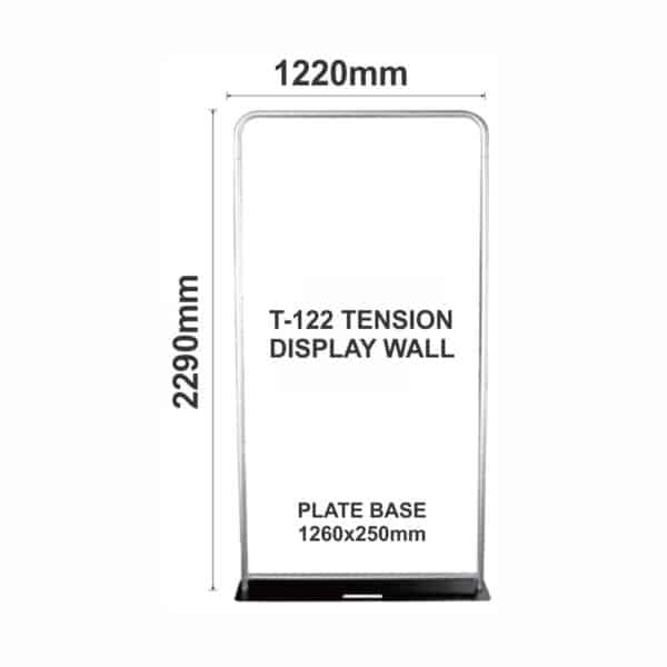 T-120 TENSION FABRIC DISPLAY 1220x2290mm - SINGLE SIDED
