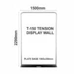 T-150 TENSION FABRIC DISPLAY 1526x2290mm - SINGLE SIDED