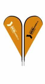 Double Sided Teardrop Flag Only
