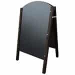 RUSTIC CURVED WOODEN PAVEMENT BOARD / SANDWICH BOARD - small 420x805mm - Image 5