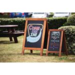 RUSTIC WOODEN PAVEMENT BOARD / SANDWICH BOARD - Medium 500 x 850mm - Image 6